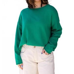 NEW WISHLIST june boat neck sweater in green